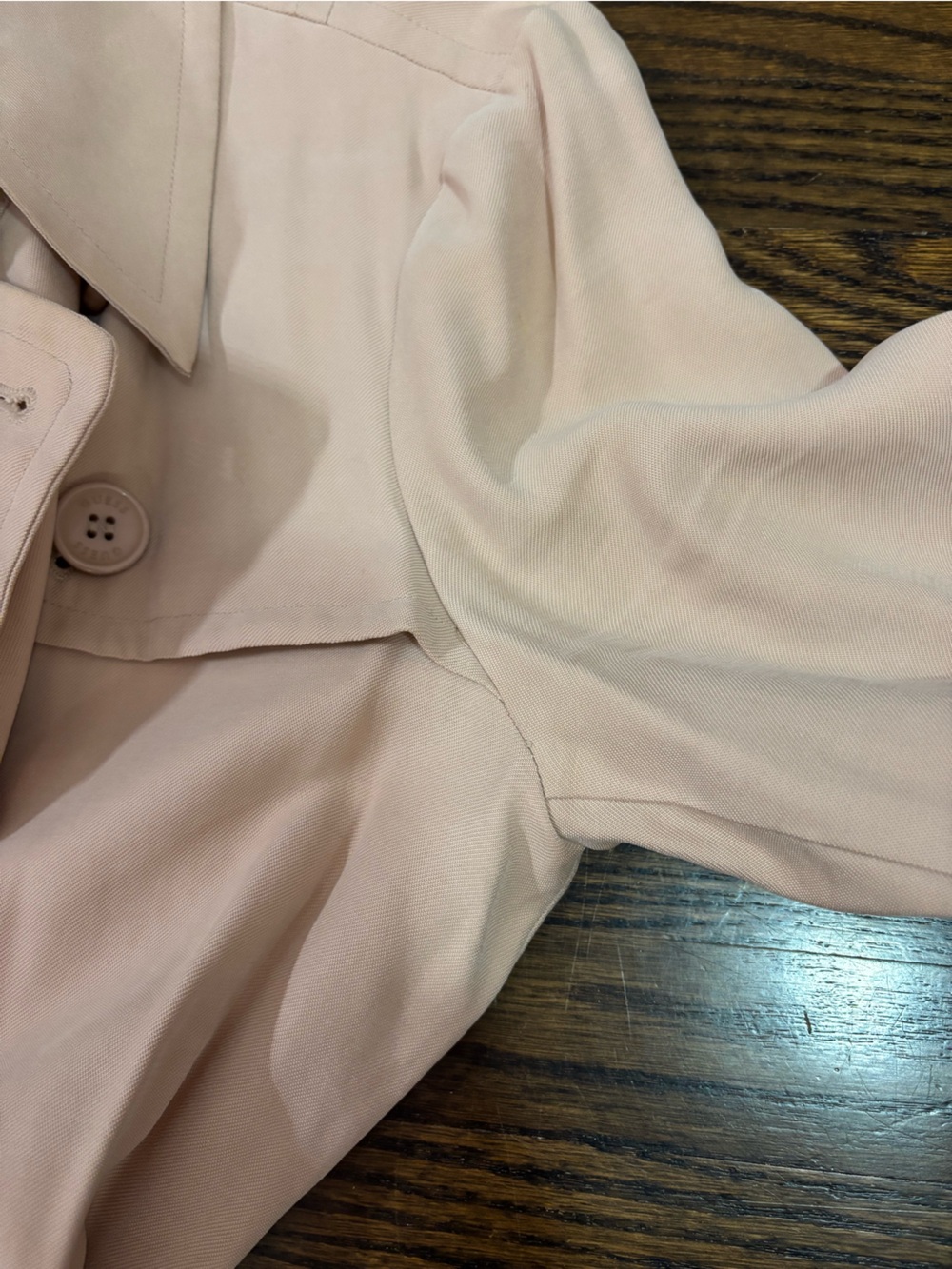 Guess Women's Trench Coat Blush Nude Soft - Picture 9 of 9